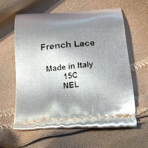 Floral French lace and silk dress, black, size US8, NWT - Picture 9 of 9